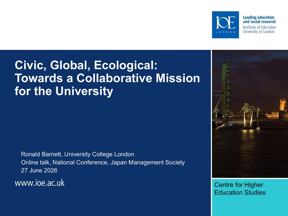 Slide 1, lecture title, English original