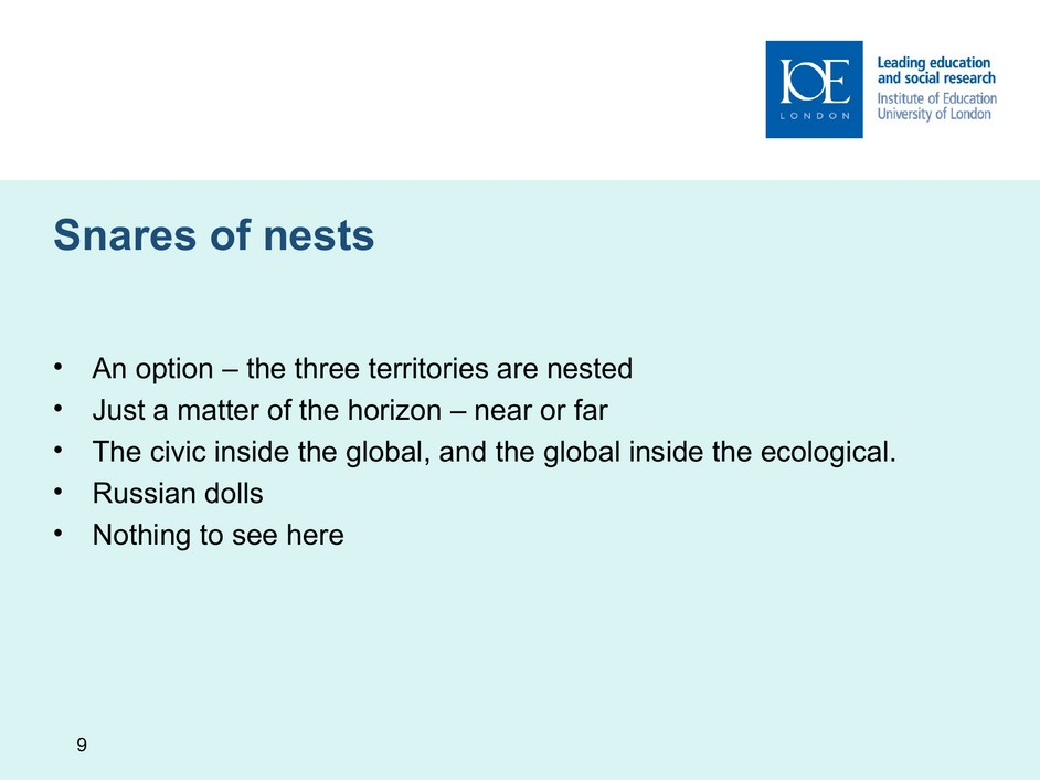 Slide 9, snares of nests, English original