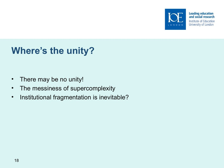 Slide 18, where’s the unity?, English original